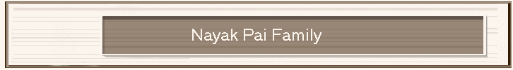 Nayak Pai Family