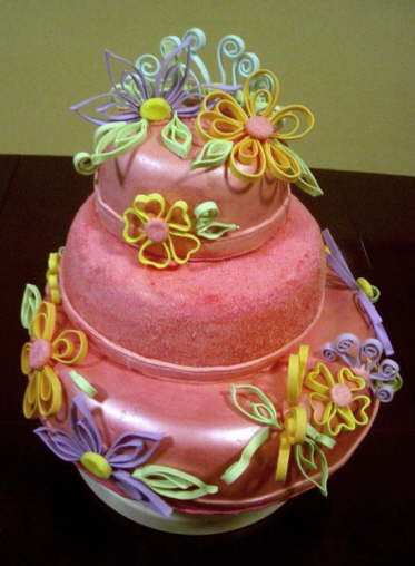 Quilling Cake for Neha's 17th Birthday